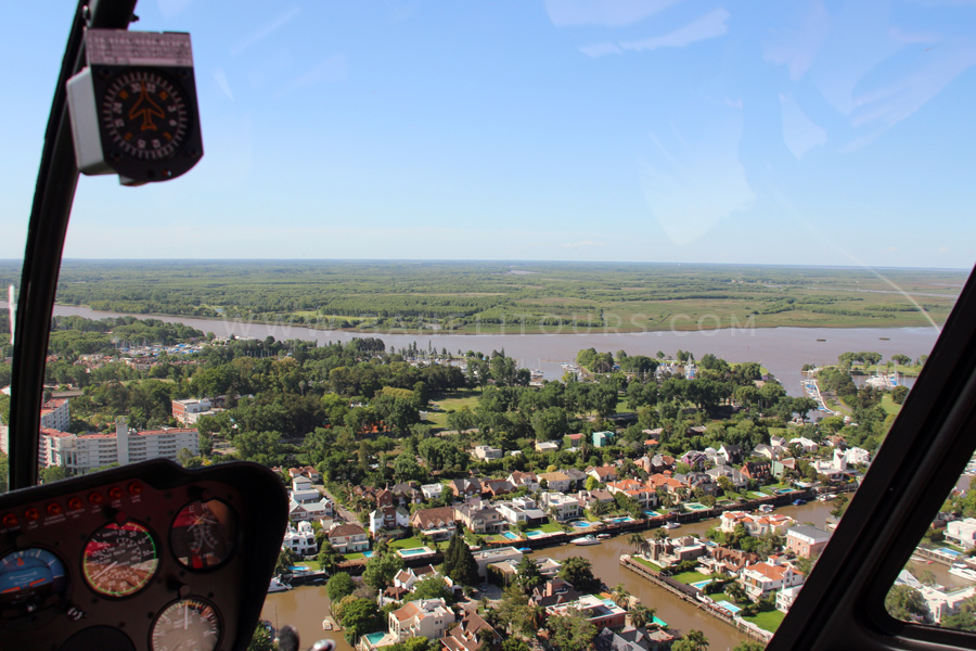 Helicopter tours over the Delta